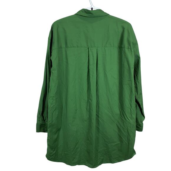 Reformation Classic Green Mariette Size L Dress - Picture 3 of 5